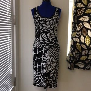 Grace Knit Island Black & White Knit Dress Sz S